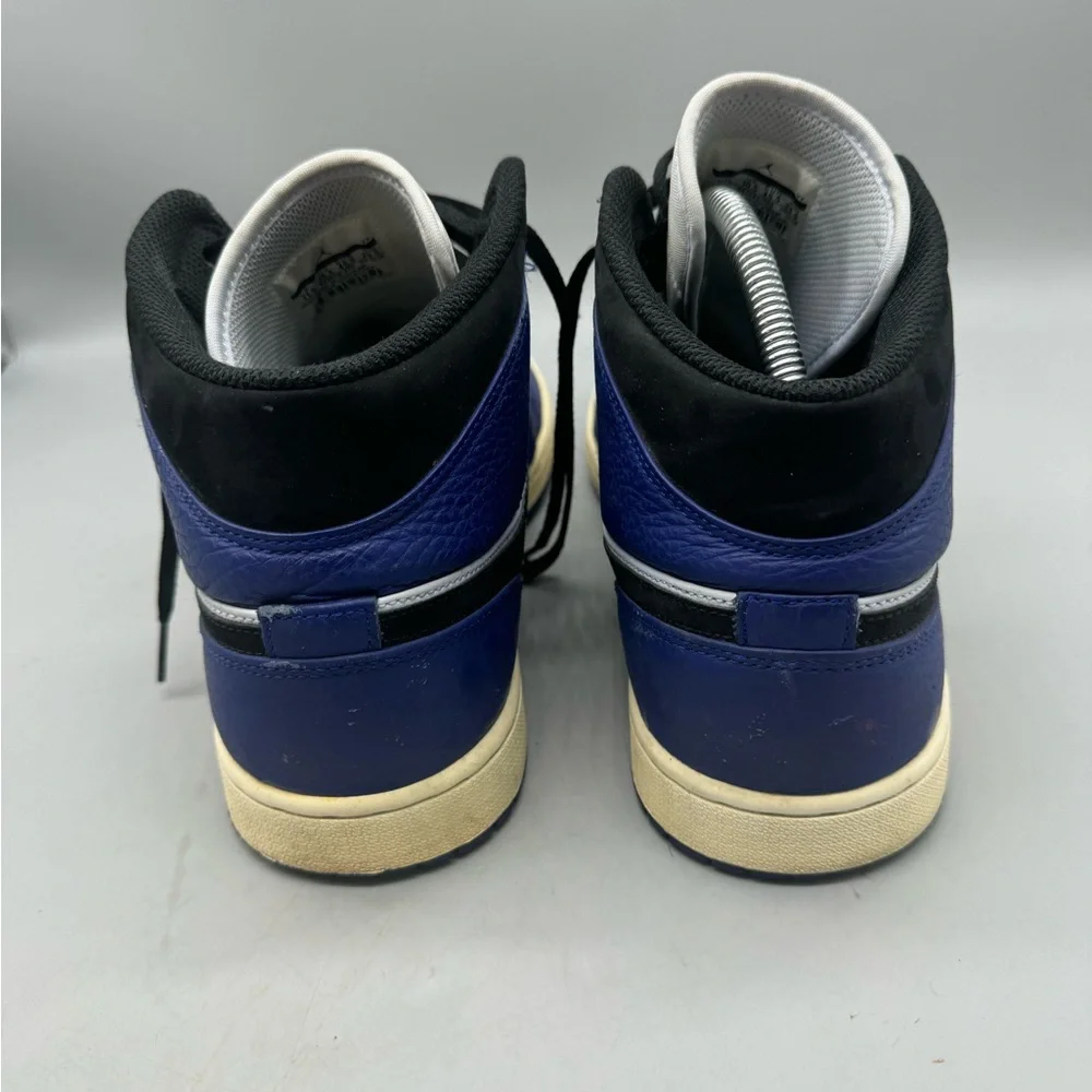 AIR JORDAN 1 RETRO MID SIZE 13 DEEP ROYAL BLUE BLACK WHITE SIZE 11.5